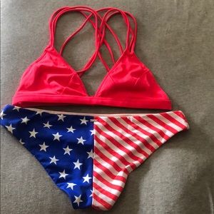 American flag bathing suit